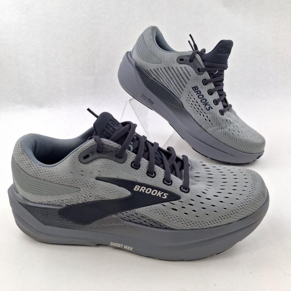 Brooks Ghost Max 3 Shoes Mens Size 11 Wide Gray Running Sneakers 1104642E069